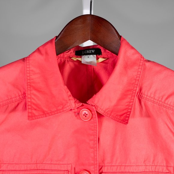 J. Crew Women's Peach Jacket Casual Designer Spring Outdoor Hiking Long Sleeve S - Picture 7 of 11